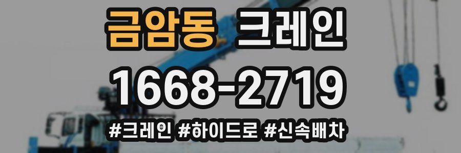 금암동 크레인 작업