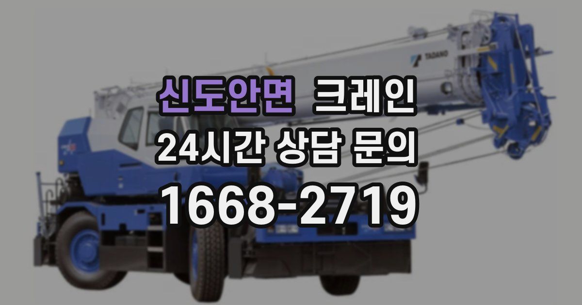 신도안면 크레인