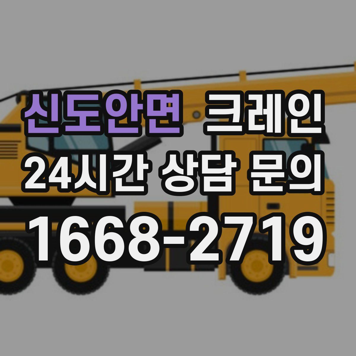 신도안면 카고 크레인