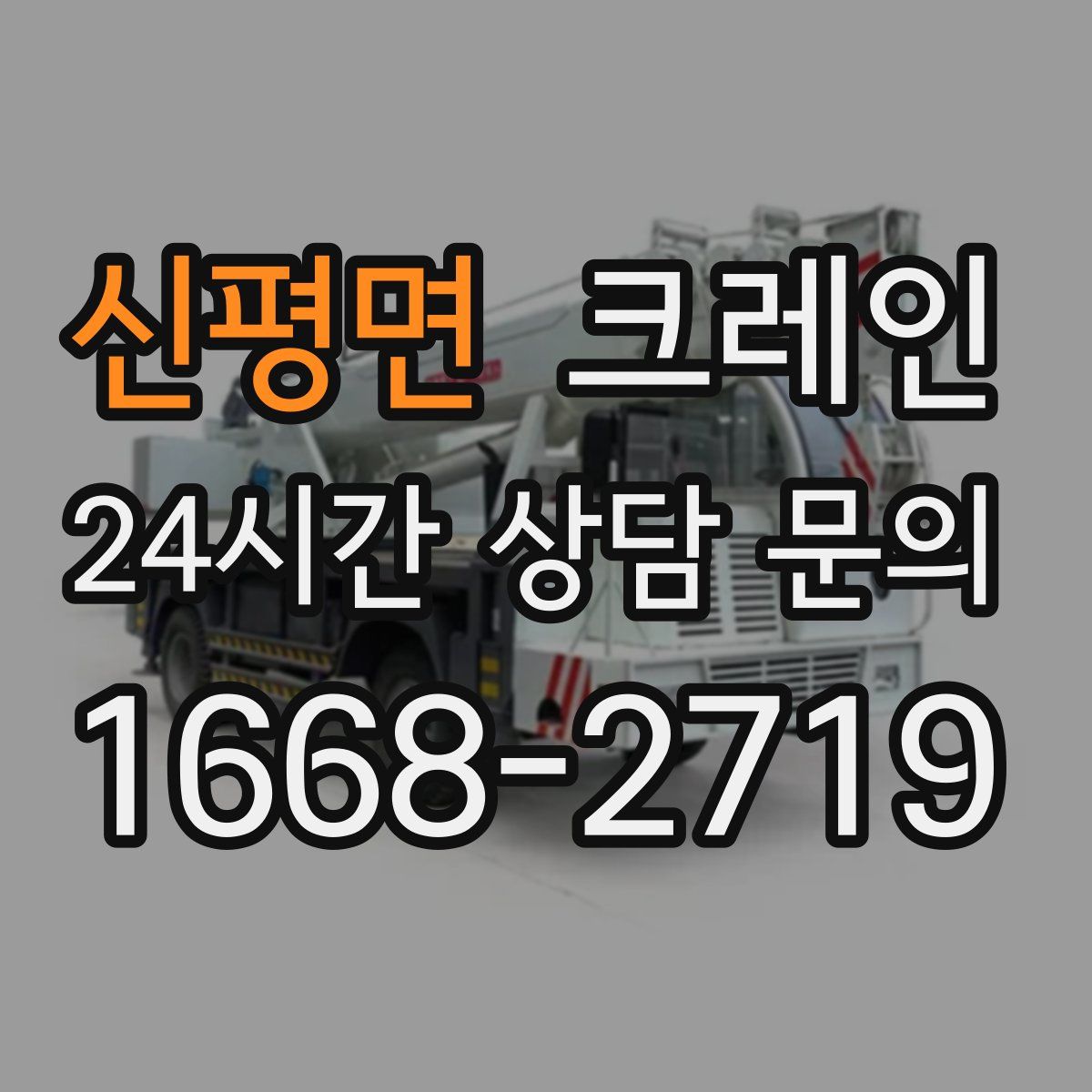 신평면 카고 크레인