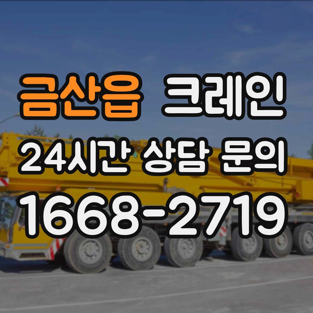 금산읍 카고 크레인