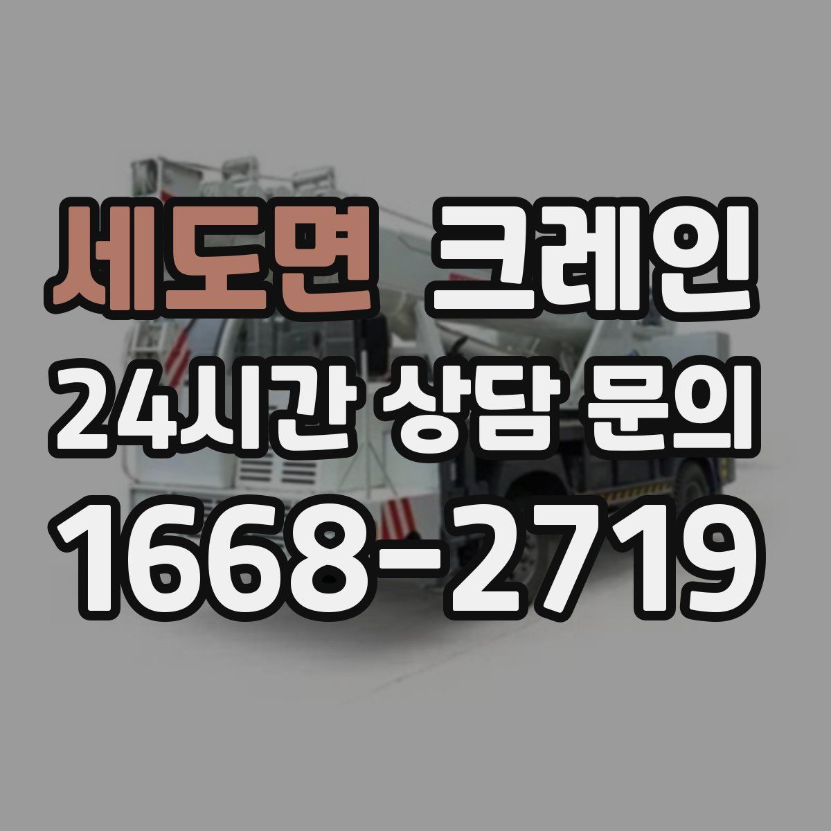 세도면 카고 크레인