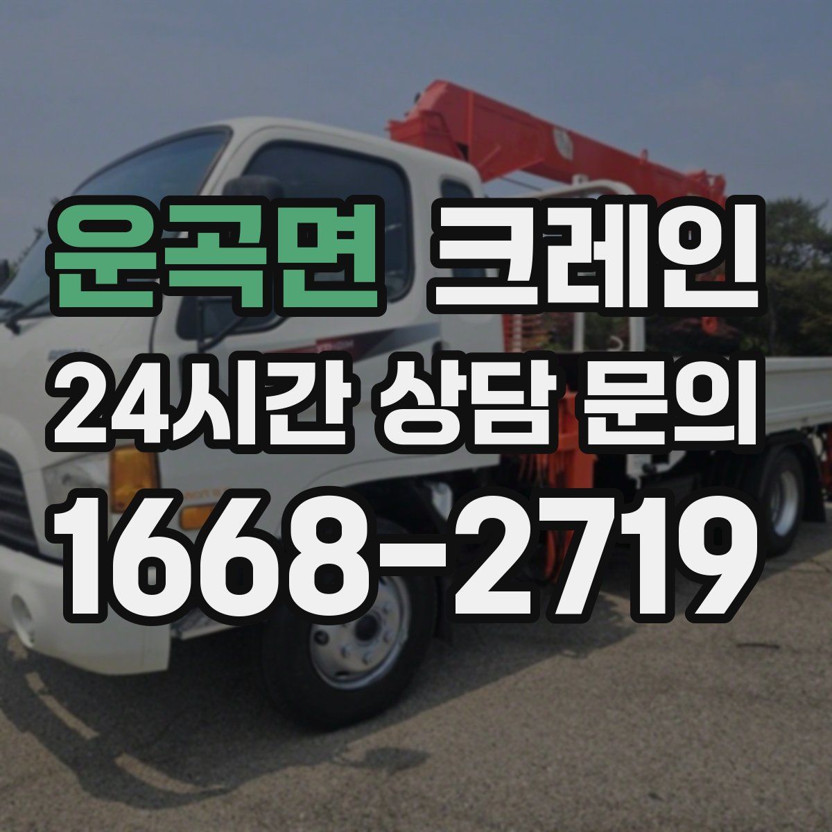 운곡면 카고 크레인