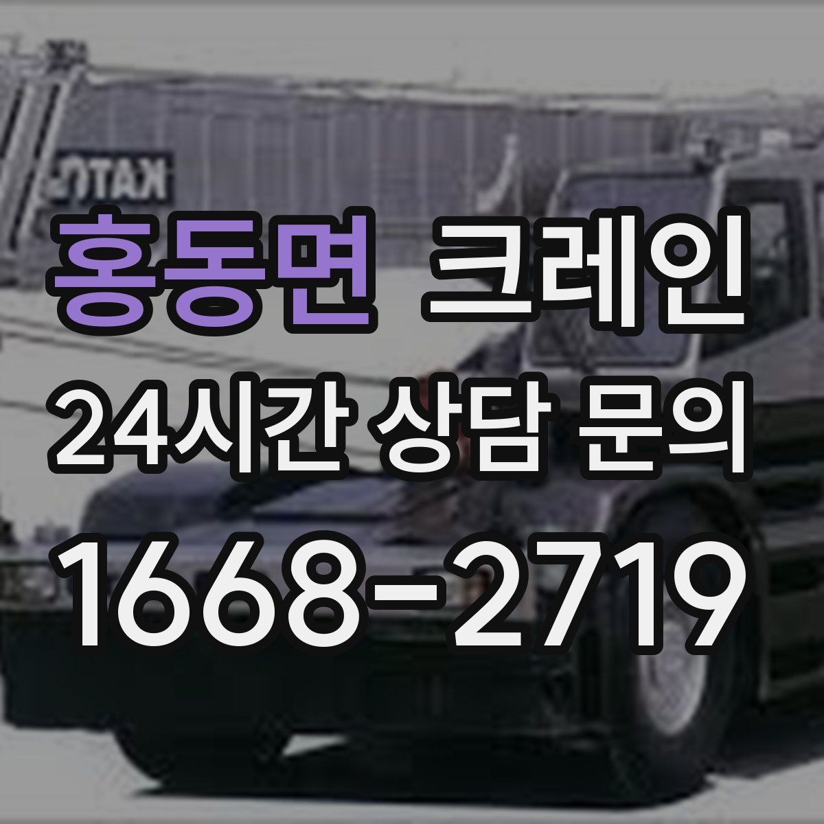 홍동면 카고 크레인