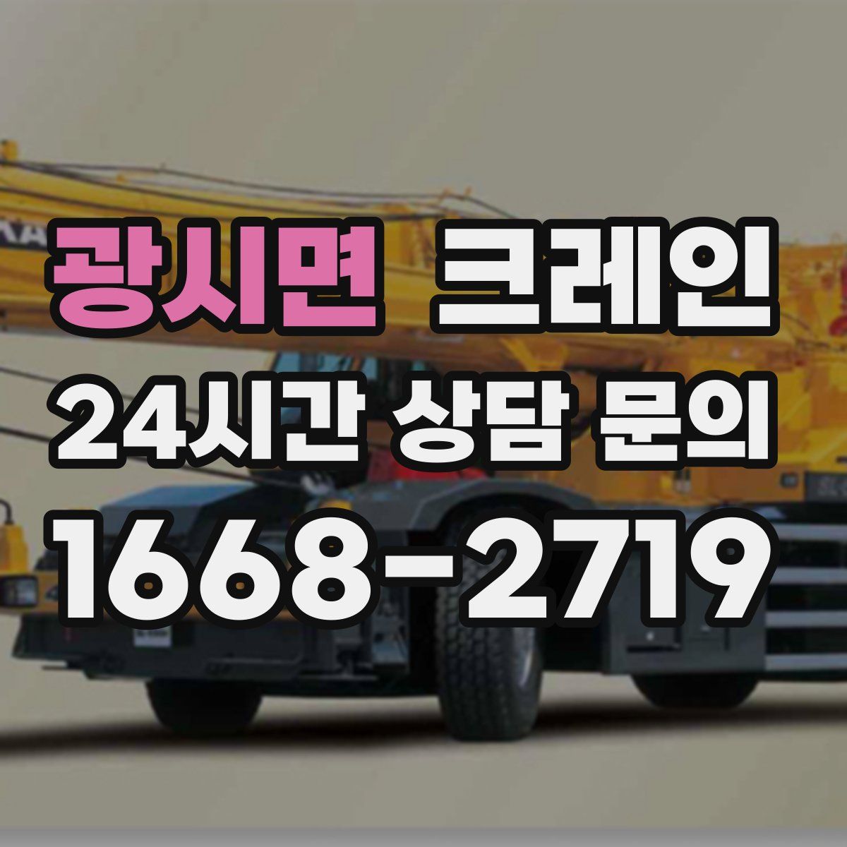 광시면 카고 크레인