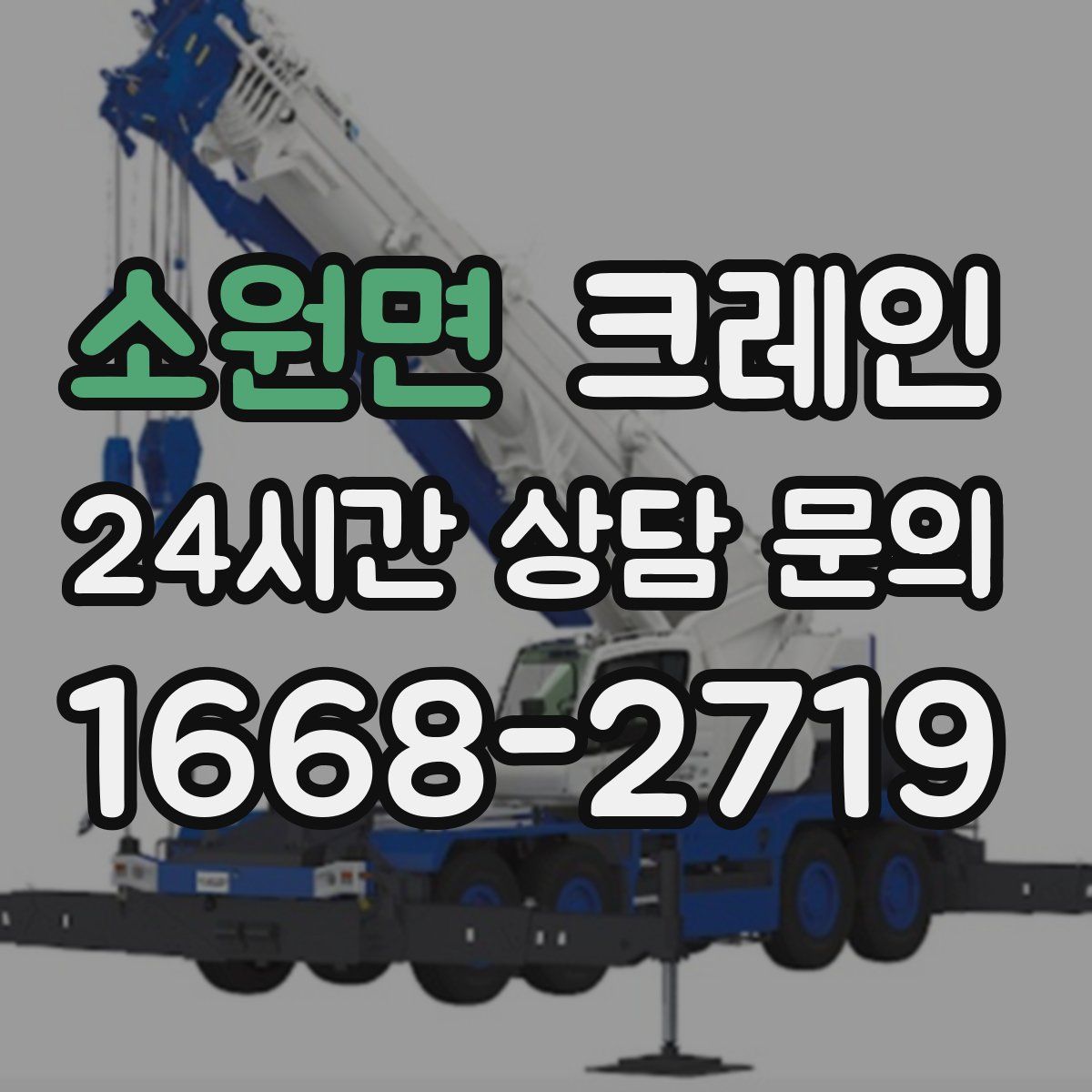 소원면 카고 크레인