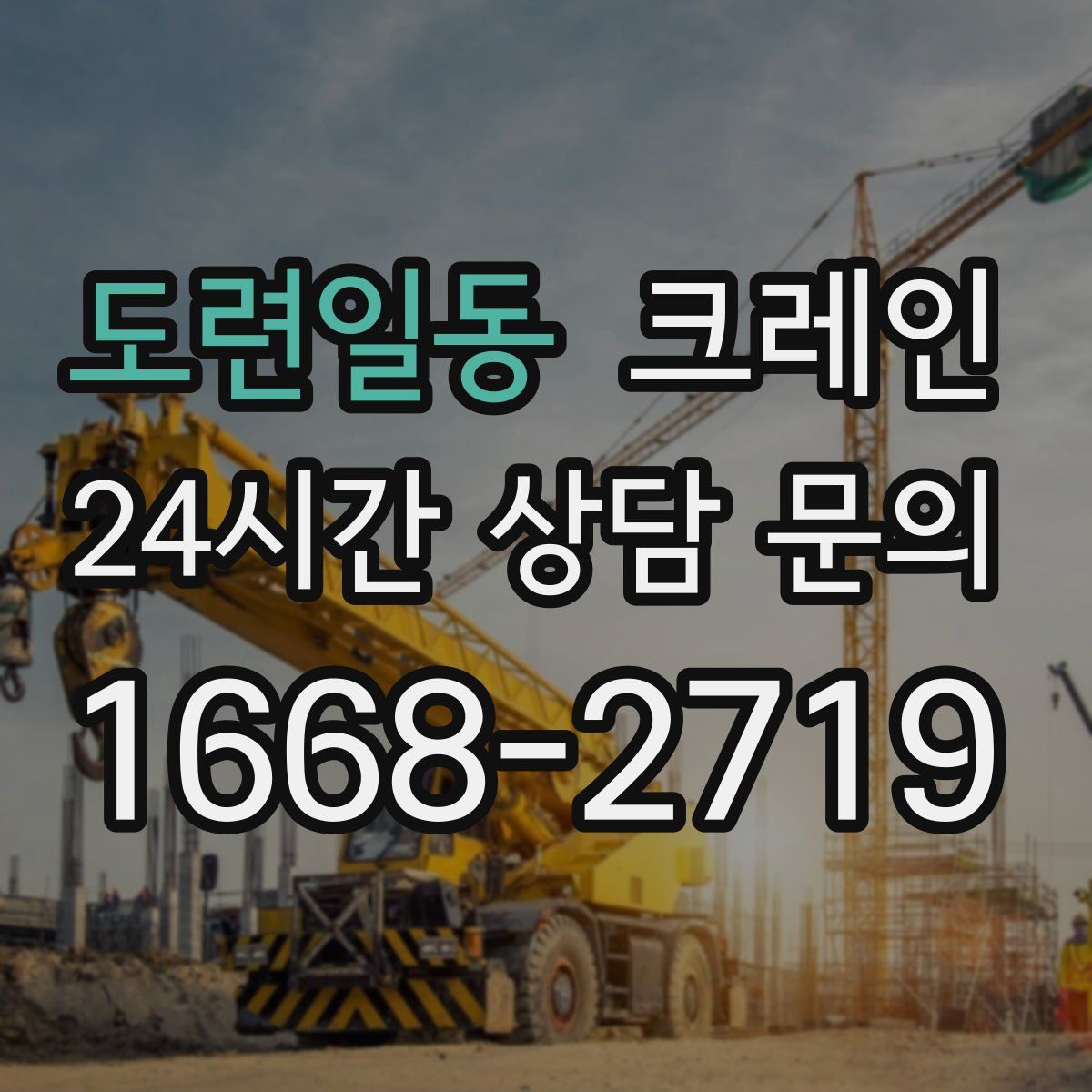 도련일동 카고 크레인