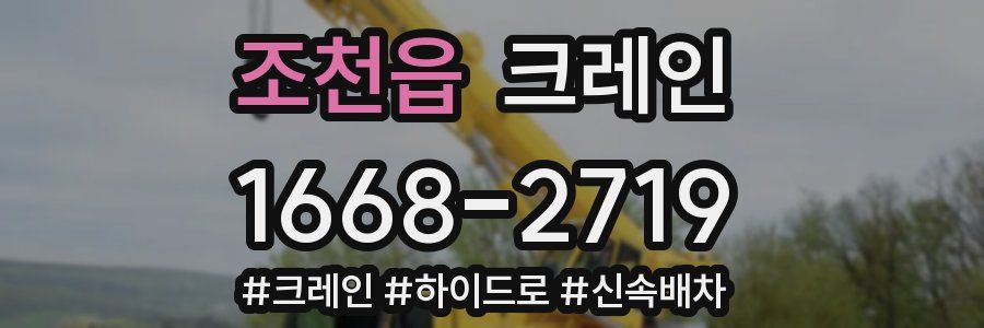 조천읍 크레인 작업