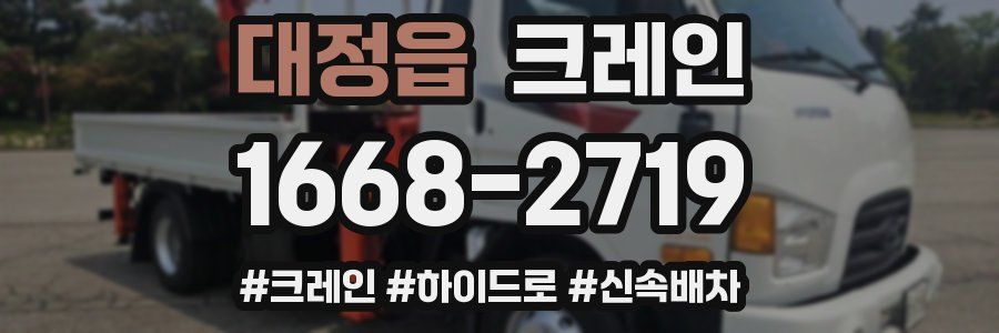 대정읍 크레인 작업