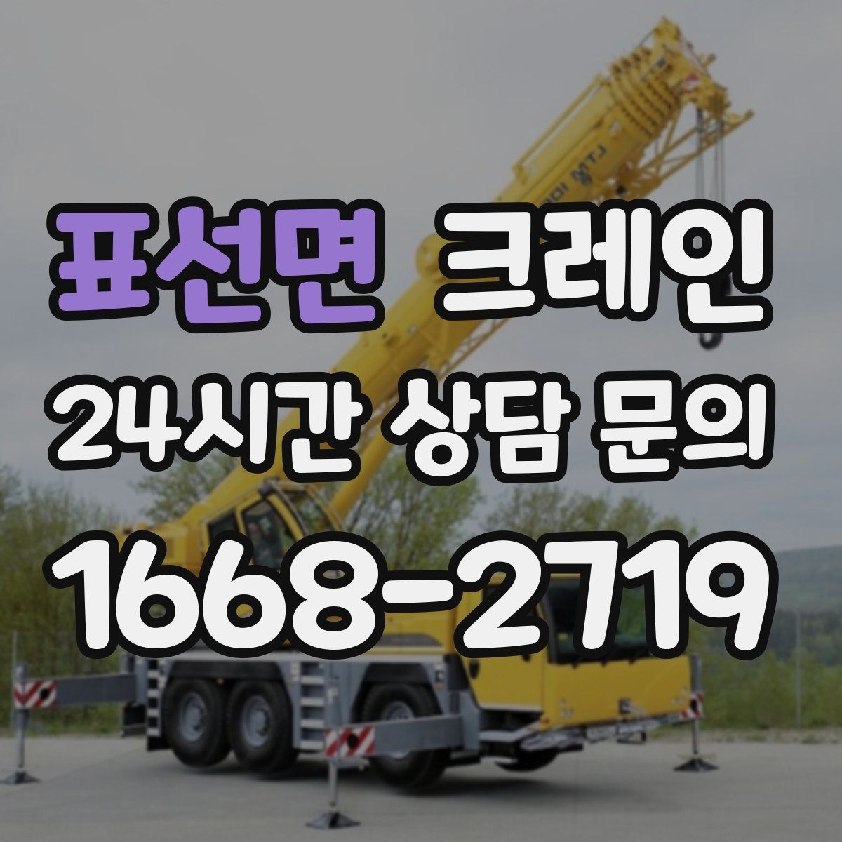 표선면 카고 크레인