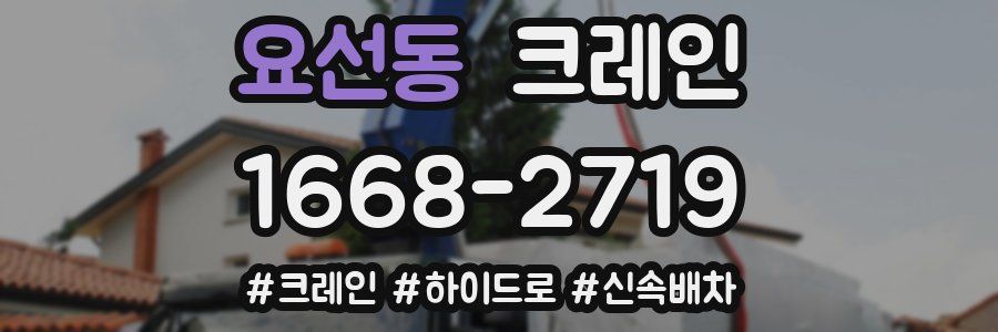 요선동 크레인 작업