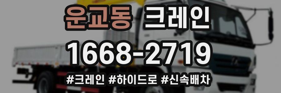 운교동 크레인 작업