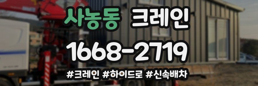 사농동 크레인 작업