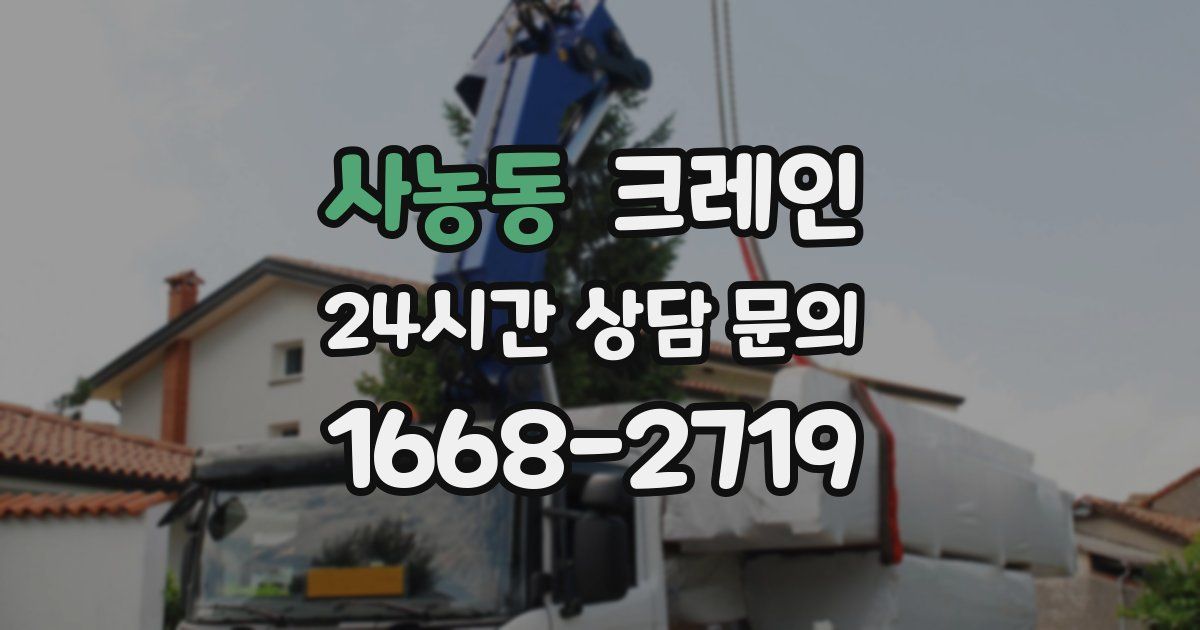 사농동 크레인