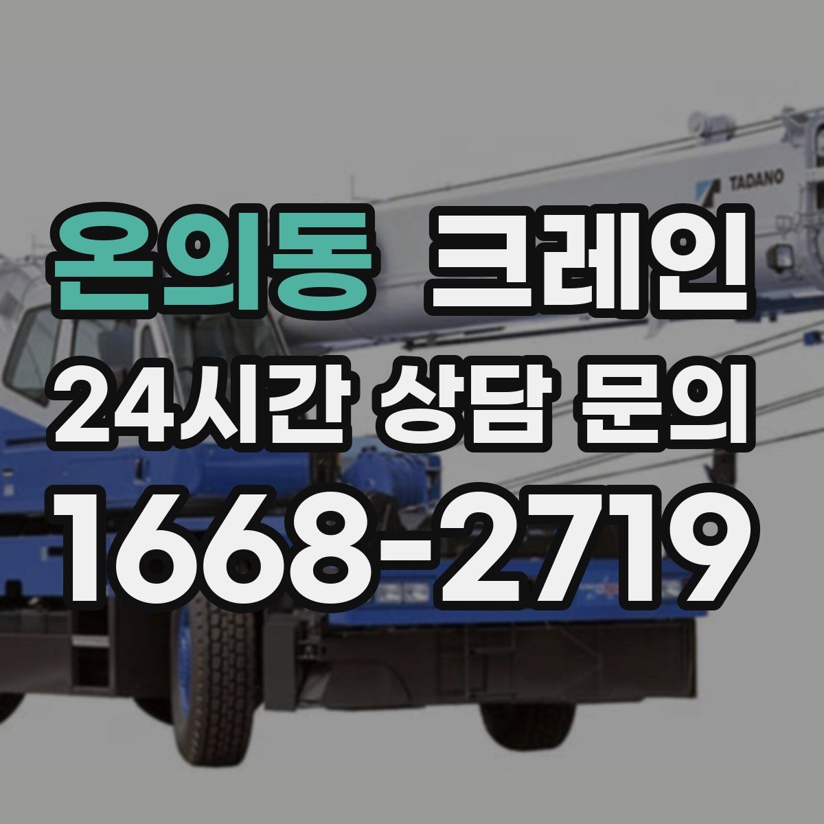 온의동 카고 크레인