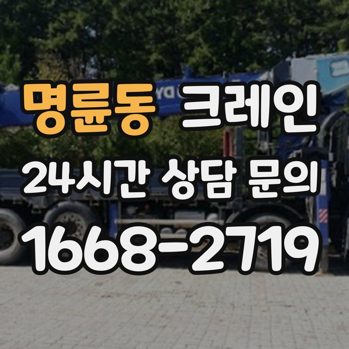 명륜동 카고 크레인
