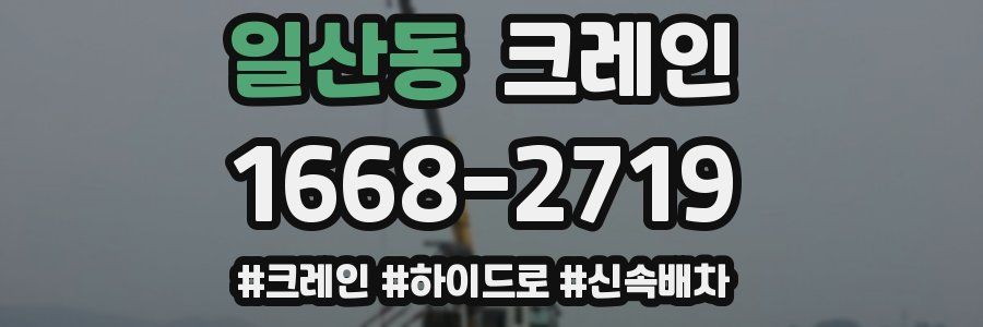 일산동 크레인 작업