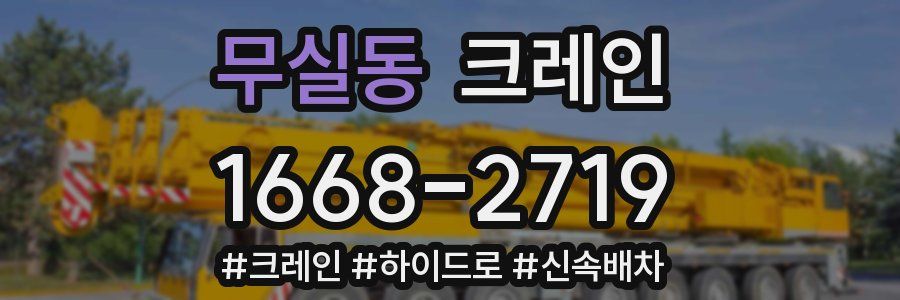 무실동 크레인 작업