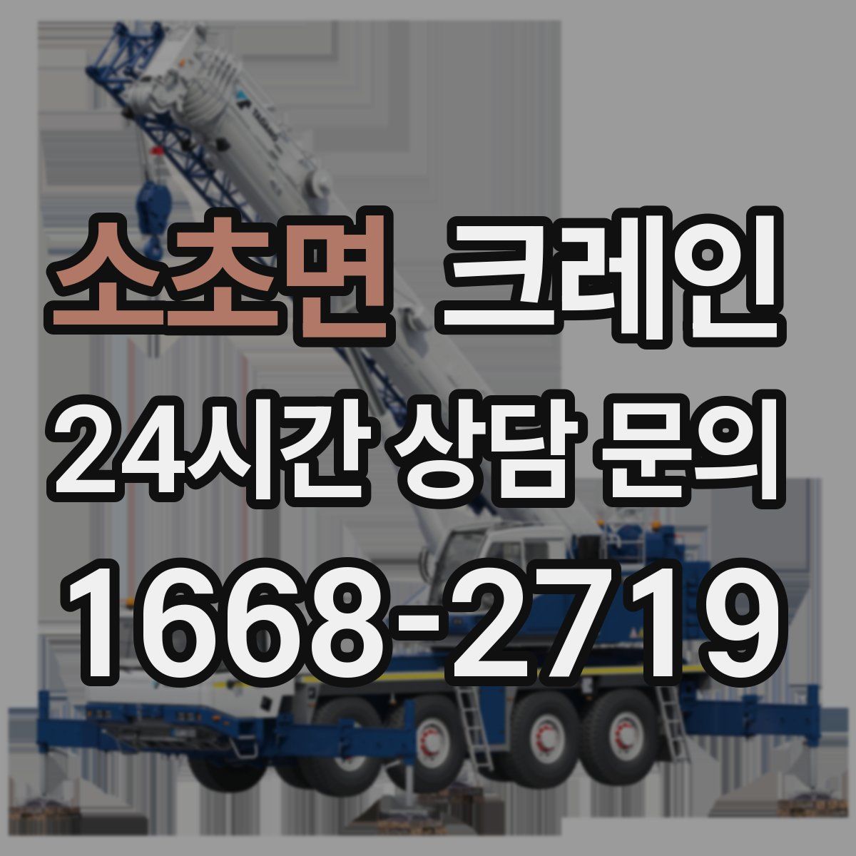 소초면 카고 크레인