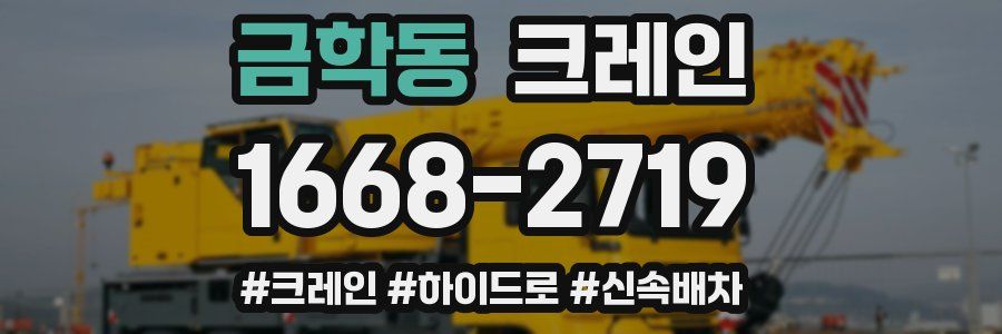 금학동 크레인 작업