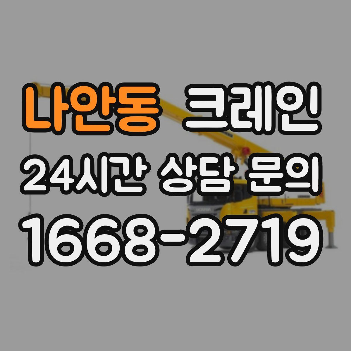 나안동 카고 크레인