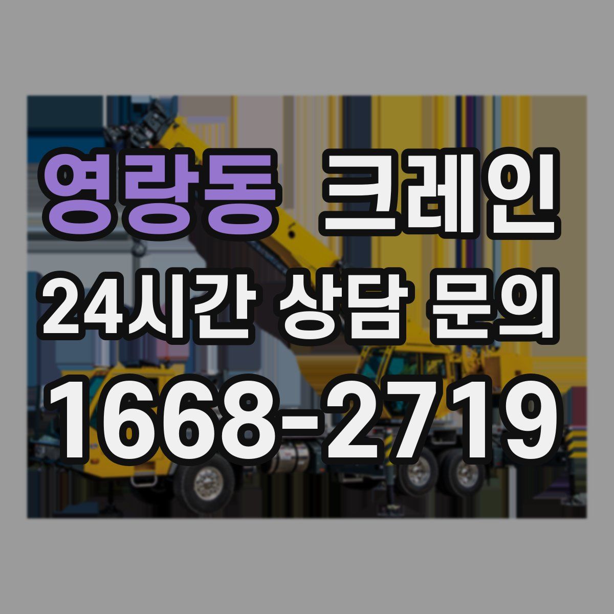 영랑동 카고 크레인