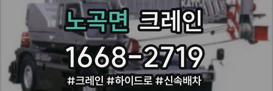 노곡면 크레인 작업