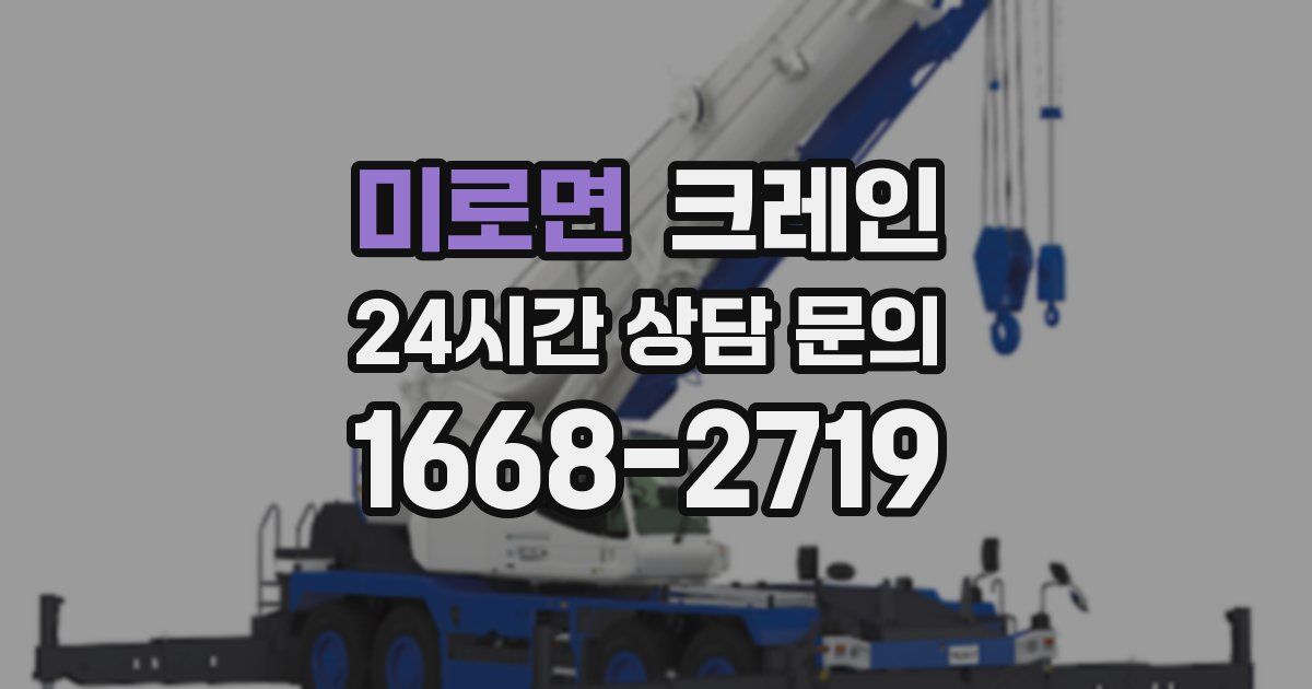 미로면 크레인