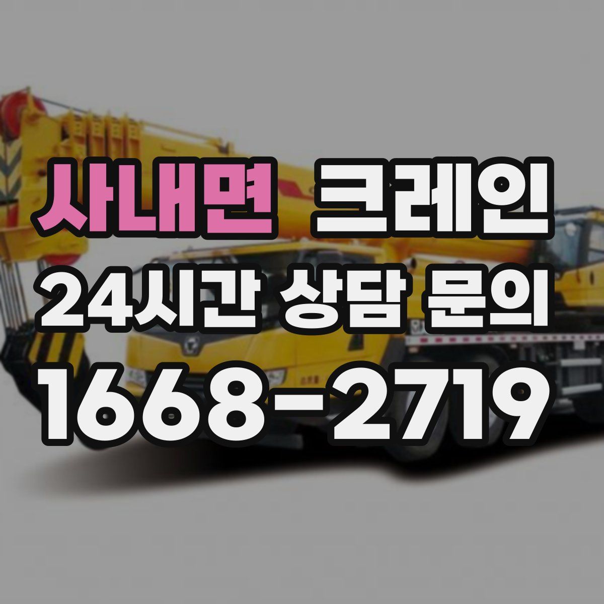 사내면 카고 크레인