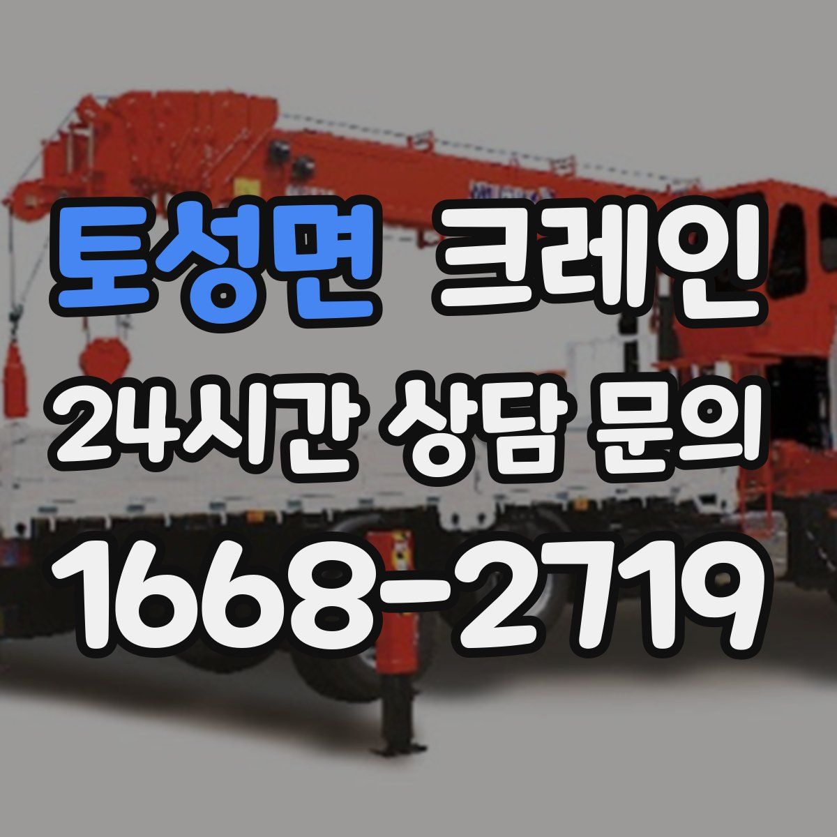 토성면 카고 크레인