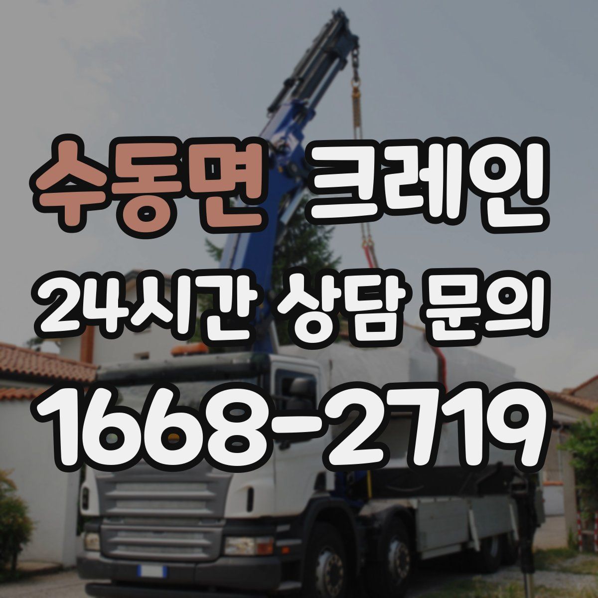 수동면 카고 크레인