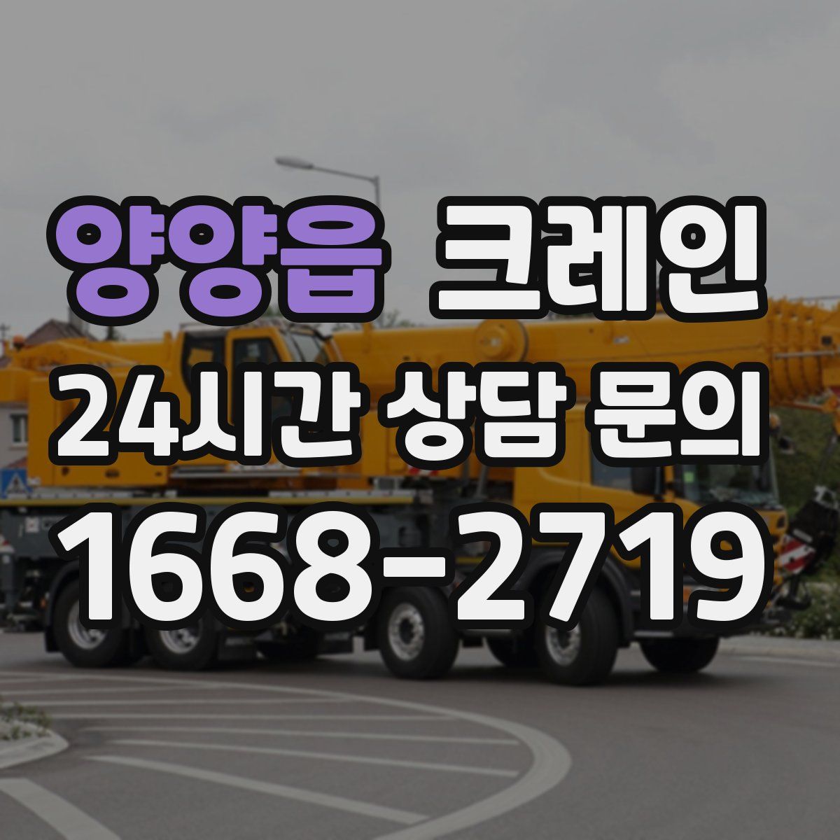 양양읍 카고 크레인