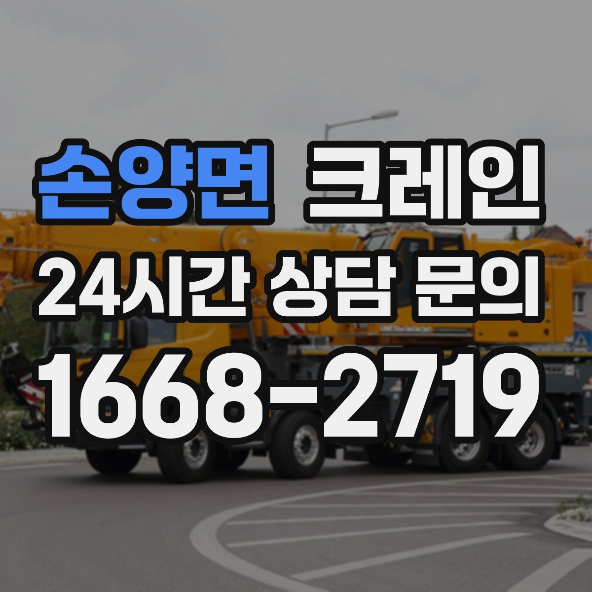 손양면 카고 크레인