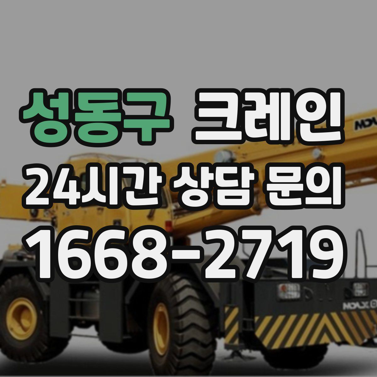 성동구 카고 크레인