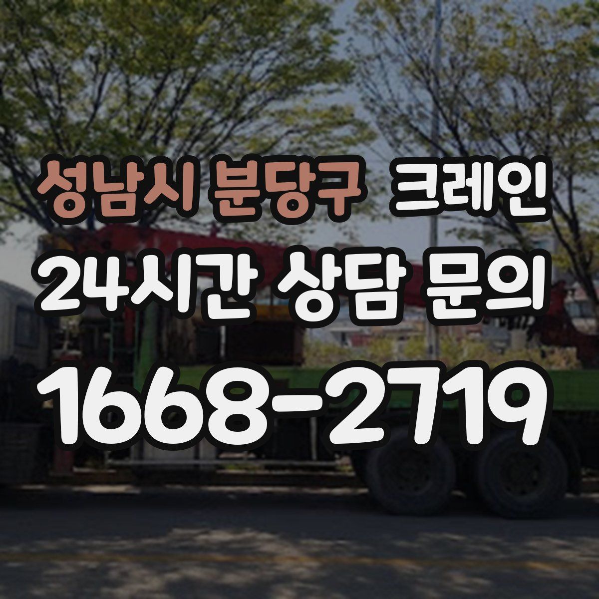 성남시 분당구 카고 크레인