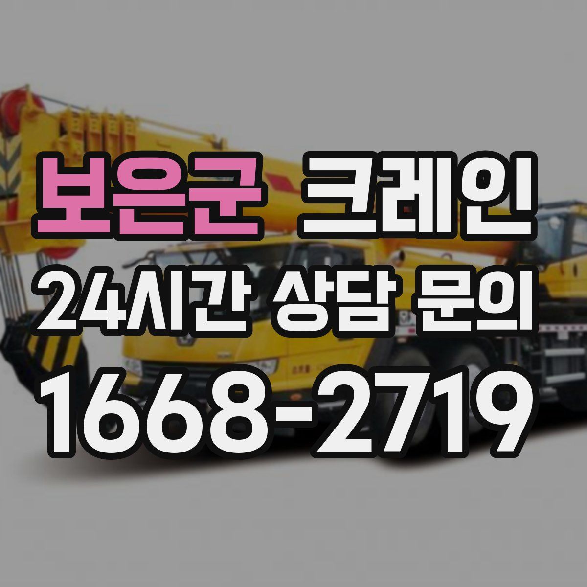 보은군 카고 크레인