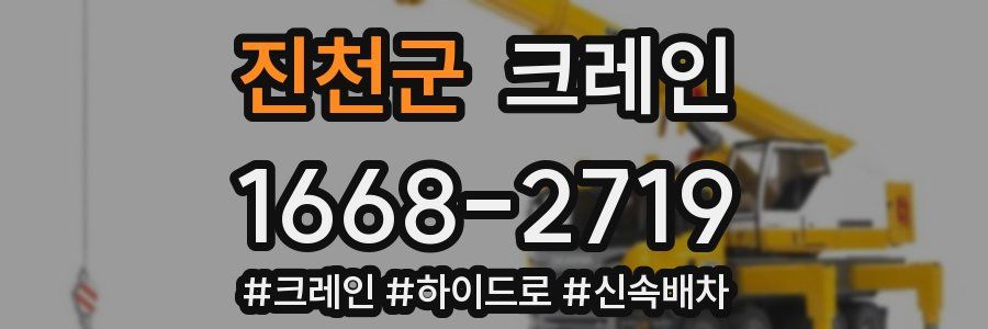 진천군 크레인 작업