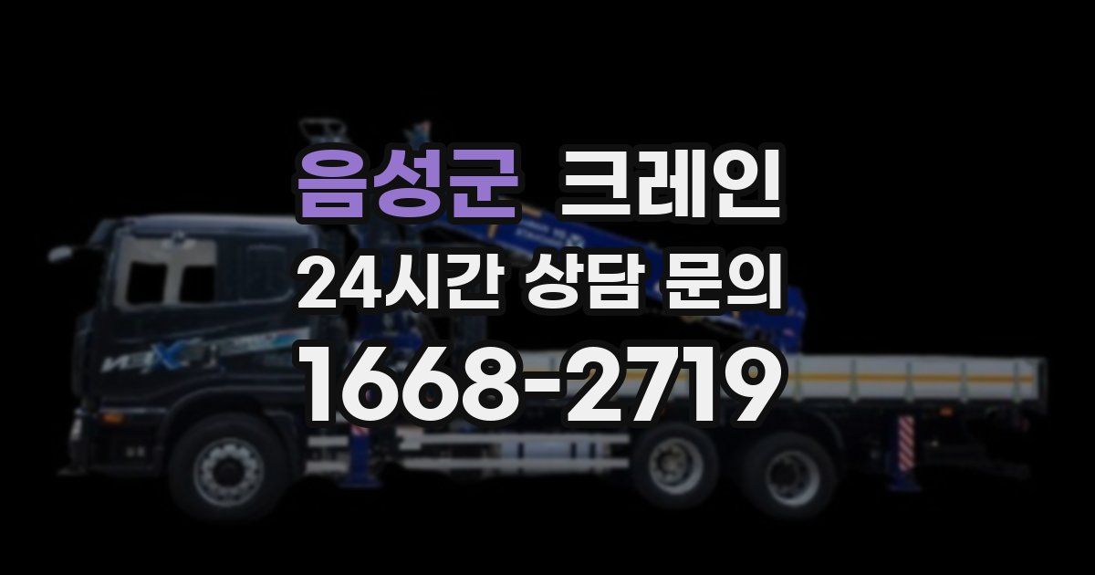 음성군 크레인
