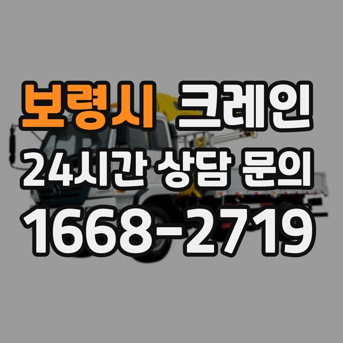 보령시 카고 크레인