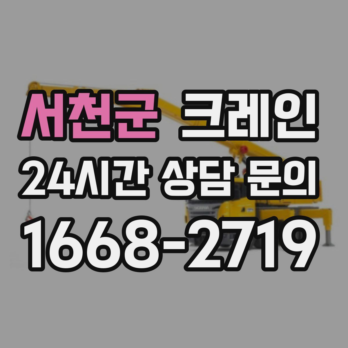 서천군 카고 크레인