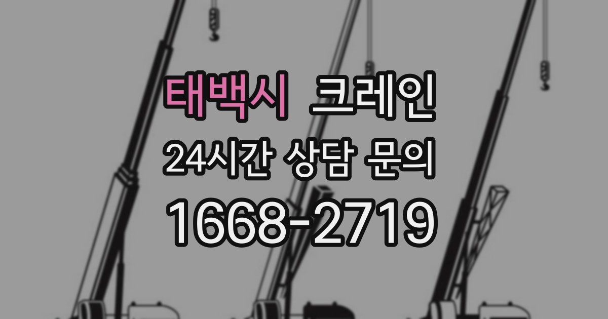 태백시 크레인