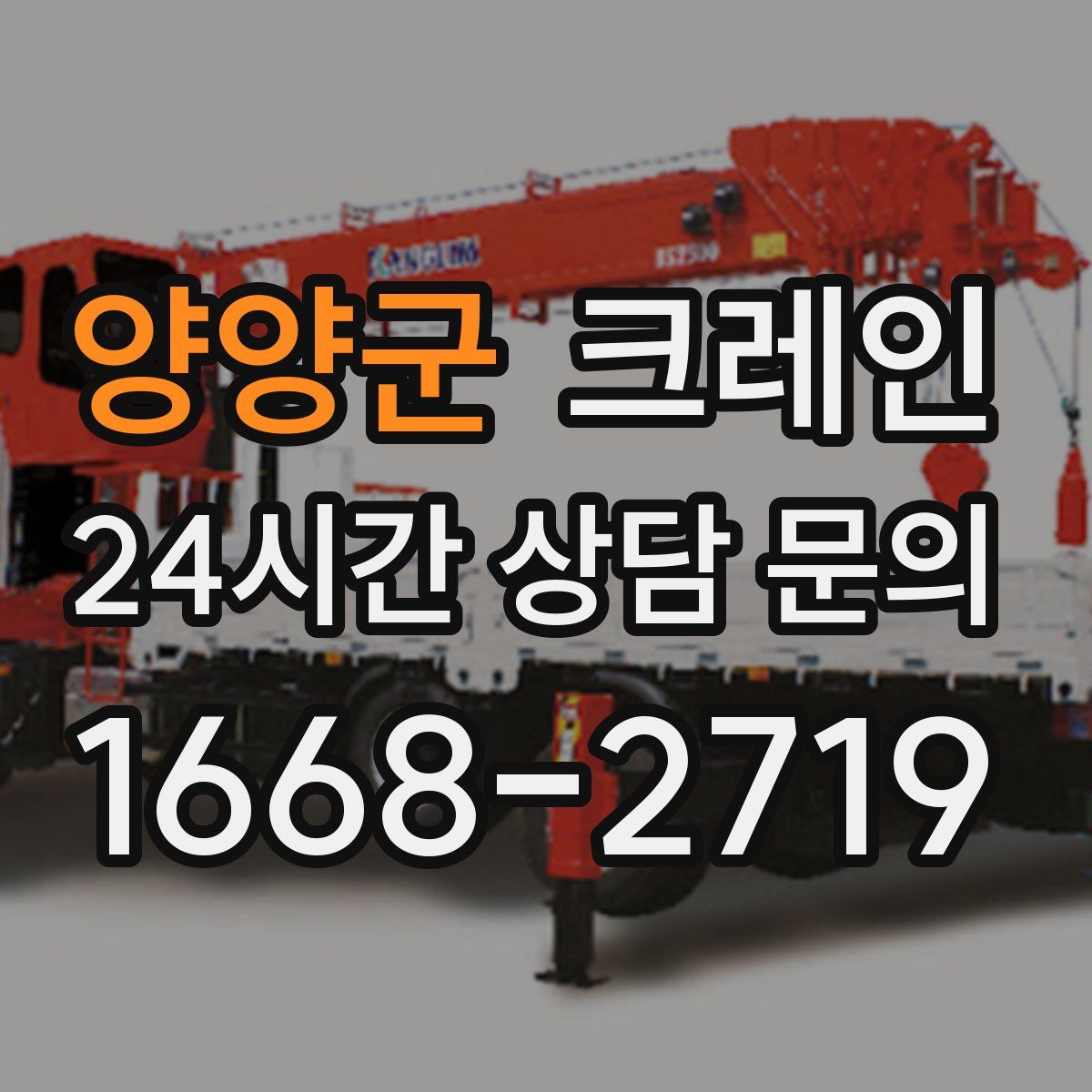 양양군 카고 크레인