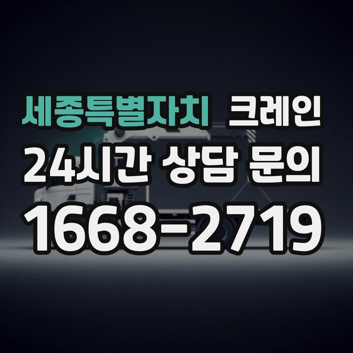 세종특별자치 카고 크레인