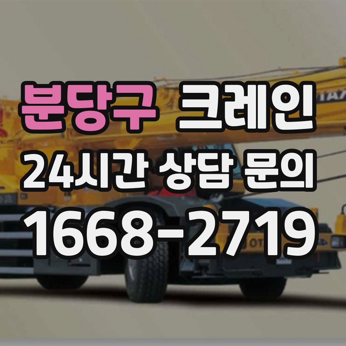 분당구 카고 크레인