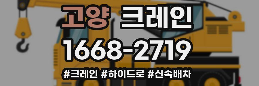 고양 크레인 작업