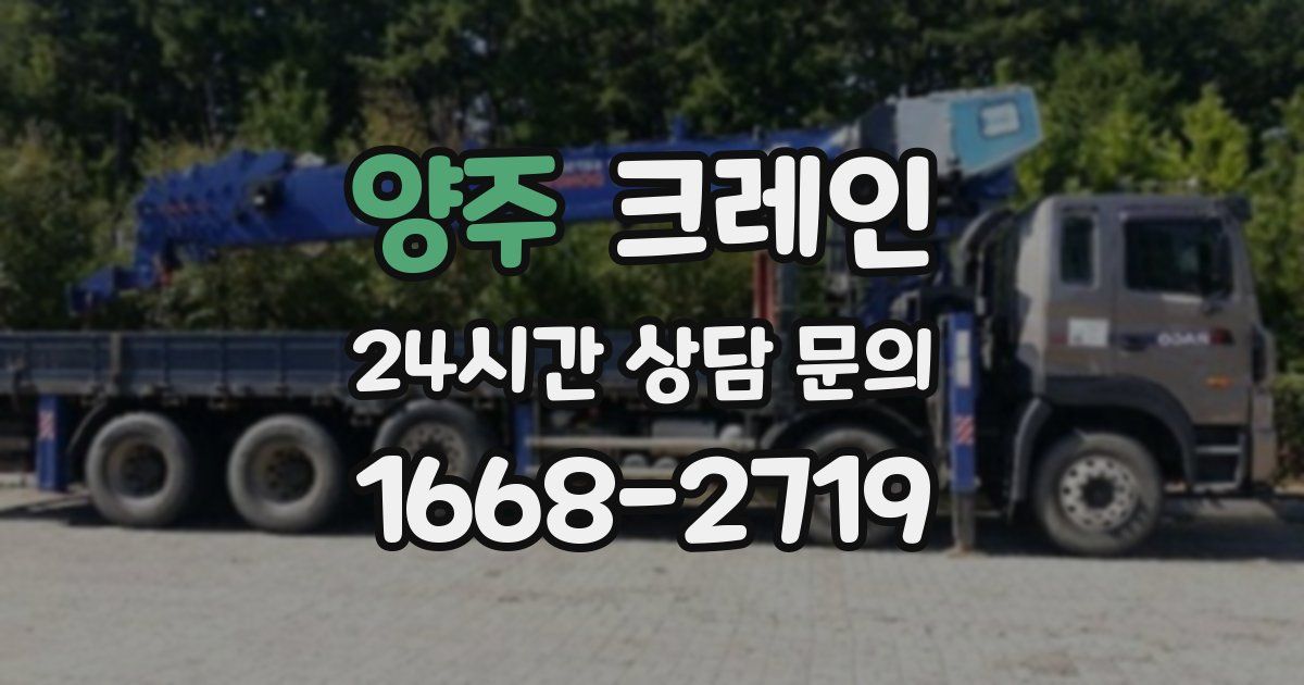 양주 크레인