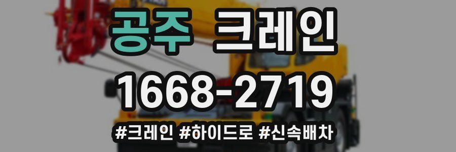 공주 크레인 작업