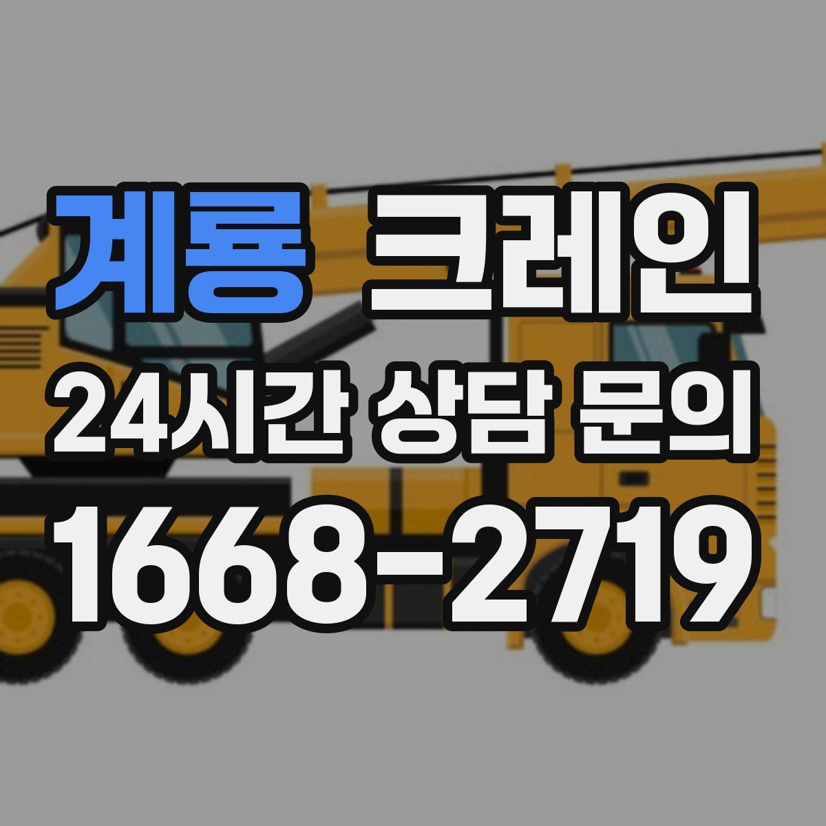 계룡 카고 크레인