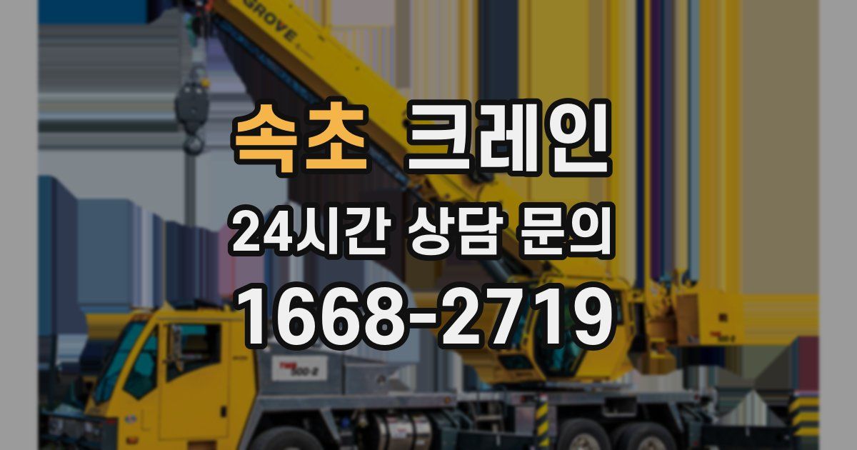 속초 크레인