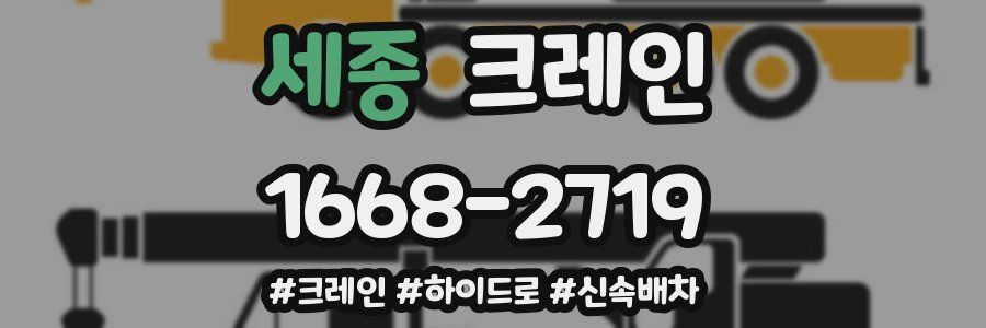 세종 크레인 작업